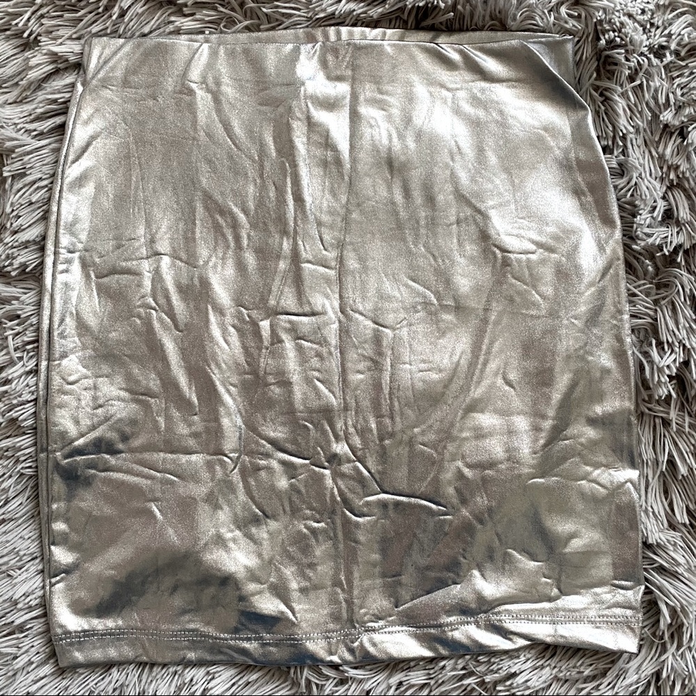 Metallic Bodycon skirt